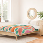 Colorful abstract tie dye stripe art pattern Duvet Cover Gallery Image 2