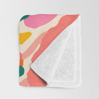 Colorful abstract tie dye stripe art pattern Throw Blanket Gallery Image 3