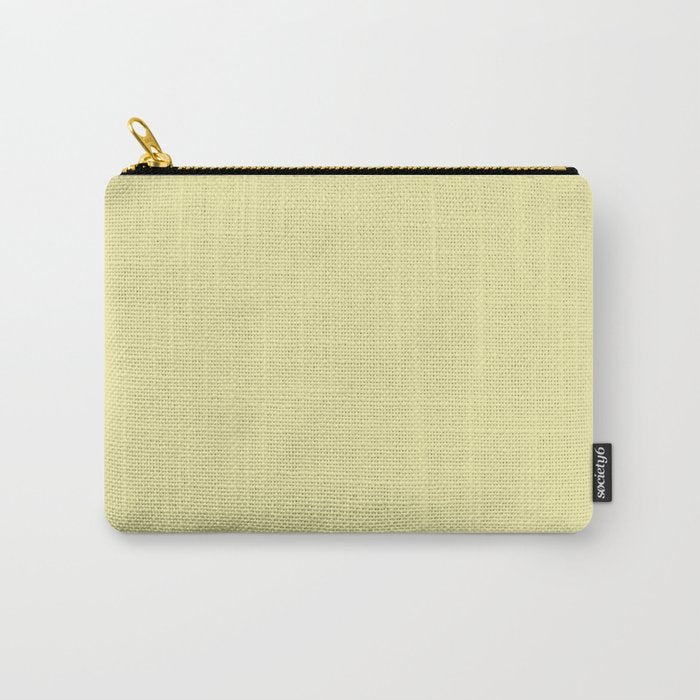 Soft Yellow Solid Color Carry All Pouch Gallery Image 1