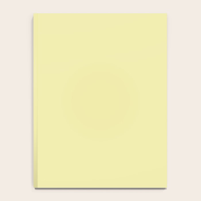 Soft Yellow Solid Color Notebook Gallery Image 4