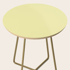Soft Yellow Solid Color Side Table Gallery Image 2