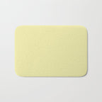 Soft Yellow Solid Color Bath Mat Gallery Image 1
