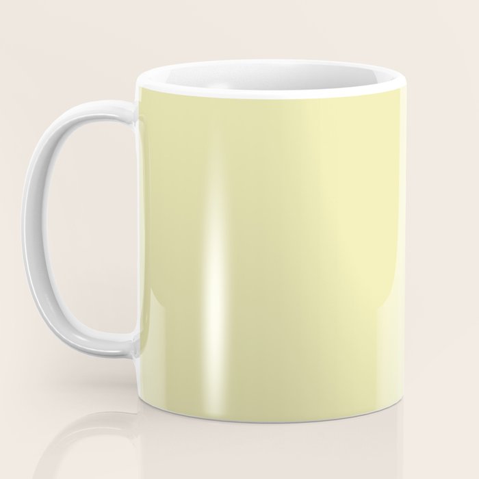 Soft Yellow Solid Color Coffee Mug Gallery Image 3