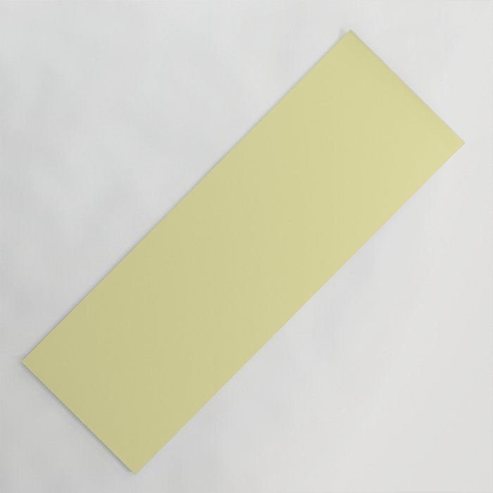 Soft Yellow Solid Color Yoga Mat Gallery Image 1