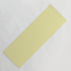 Soft Yellow Solid Color Yoga Mat Gallery Image 1