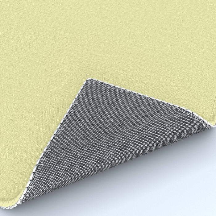 Soft Yellow Solid Color Rug Gallery Image 4