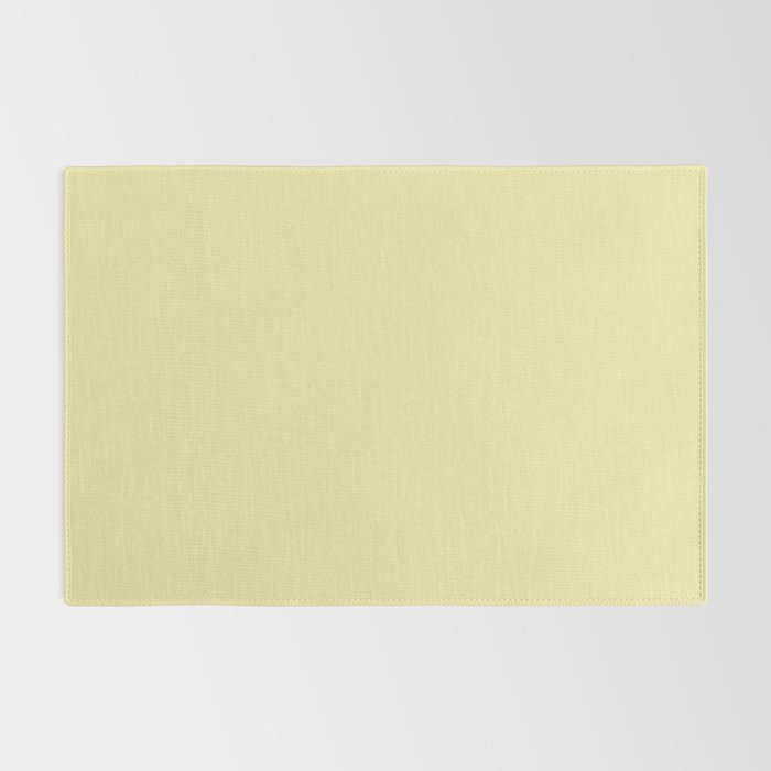 Soft Yellow Solid Color Rug Gallery Image 2