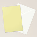 Soft Yellow Solid Color Stationery Card Gallery Image 2