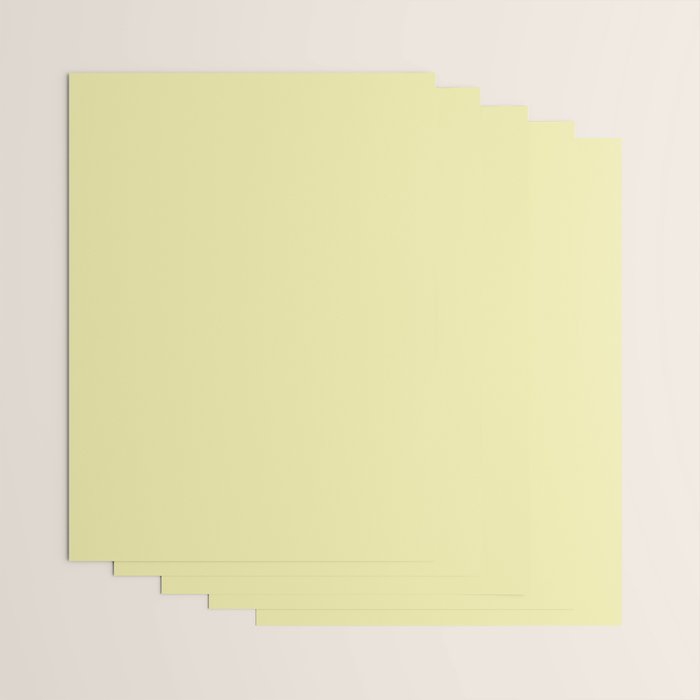 Soft Yellow Solid Color Wrapping Paper Gallery Image 3