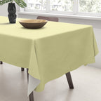 Soft Yellow Solid Color Tablecloth Gallery Image 3