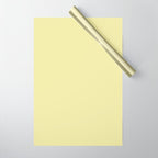 Soft Yellow Solid Color Wrapping Paper Gallery Image 1