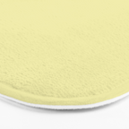 Soft Yellow Solid Color Bath Mat Gallery Image 3