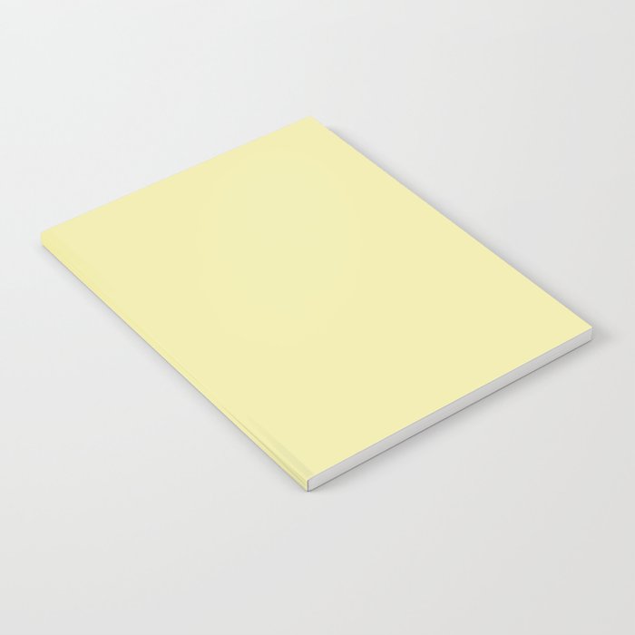 Soft Yellow Solid Color Notebook Gallery Image 2