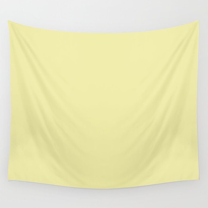 Soft Yellow Solid Color Wall Tapestry Gallery Image 1