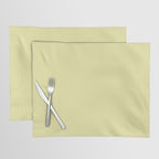 Soft Yellow Solid Color Placemat Gallery Image 1