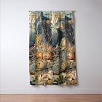 Ocean Life by James M Sommerville 1859 Funky Quirky Cute Cozy Boho Maximalism Maximalist Window Curtain Gallery Image 3