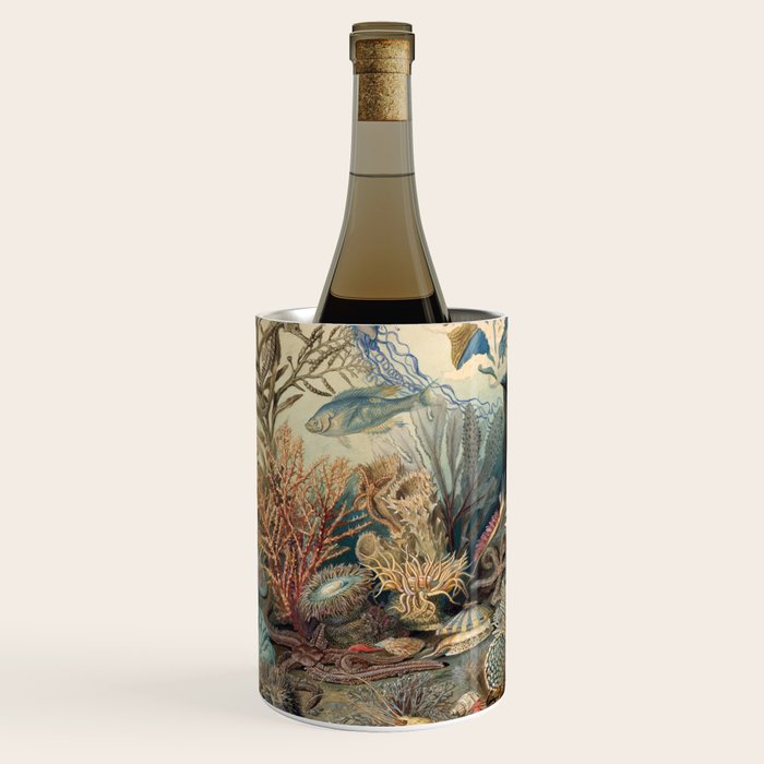 Ocean Life by James M Sommerville 1859 Funky Quirky Cute Cozy Boho Maximalism Maximalist Wine Chiller Gallery Image 2