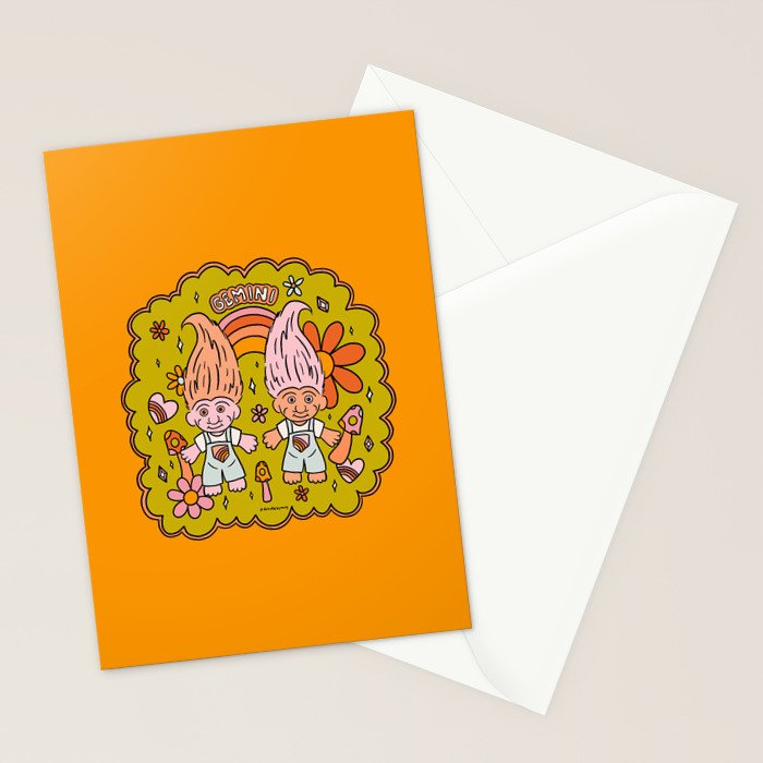 Gemini Troll Stationery Card Gallery Image 2