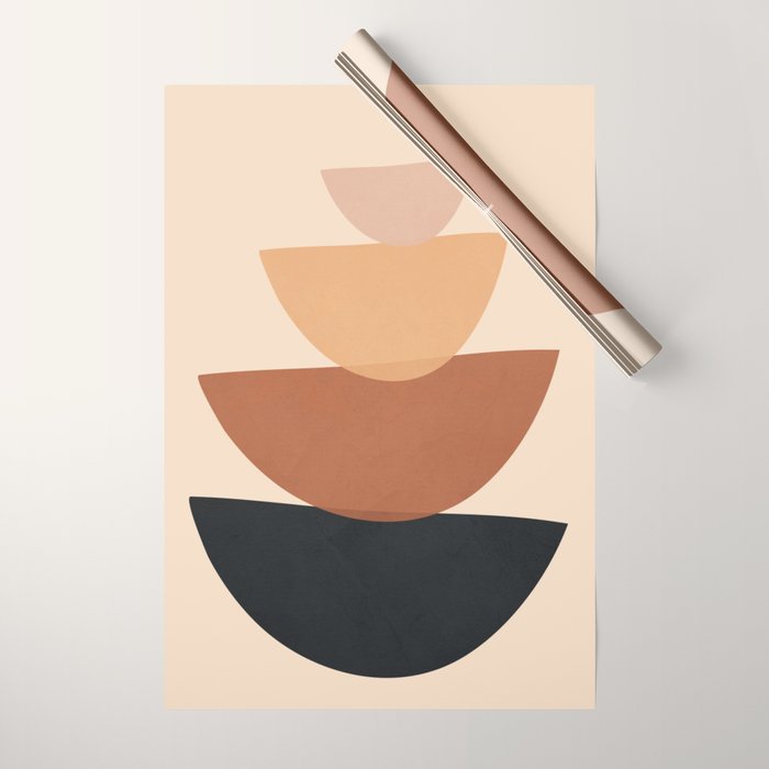 Minimal Shapes No 61 Wrapping Paper Gallery Image 1
