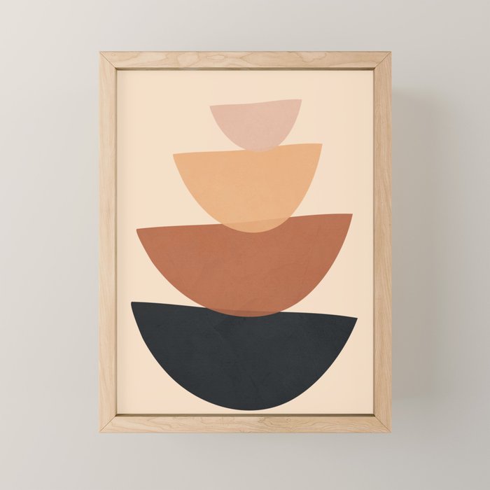 Minimal Shapes No 61 Mini Art Print Gallery Image 1