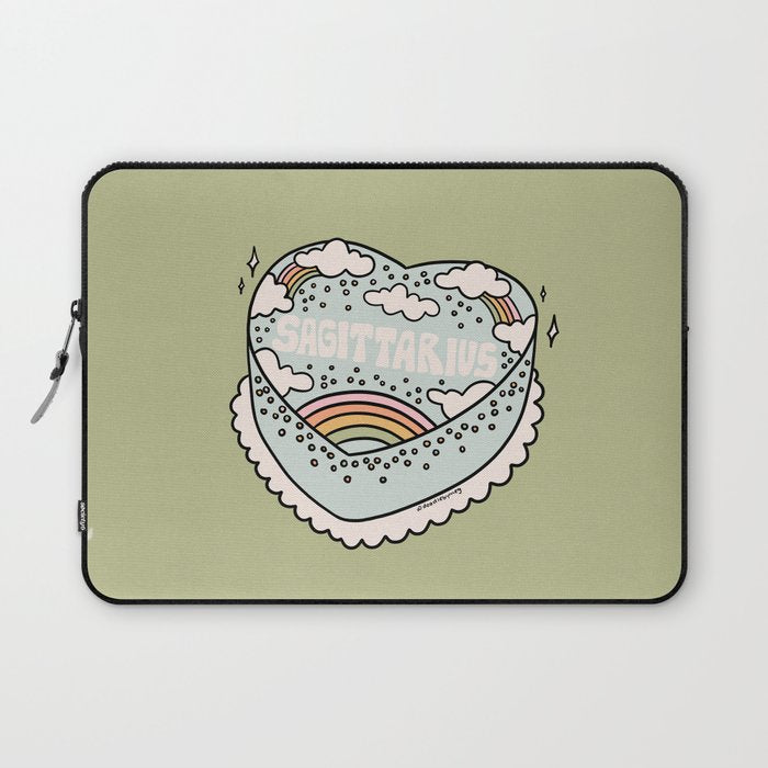 Sagittarius Heart Cake Laptop Sleeve Gallery Image 1