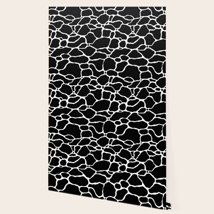 Black and white water wave ripple pattern Wallpaper Gallery Image 2