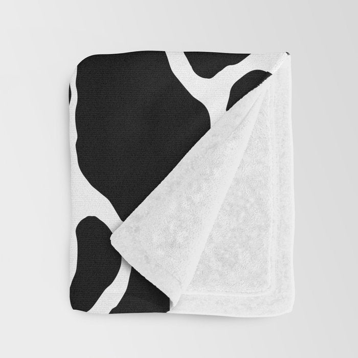 Black and white water wave ripple pattern Throw Blanket Gallery Image 3