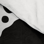 Black and white water wave ripple pattern Comforter Gallery Image 4