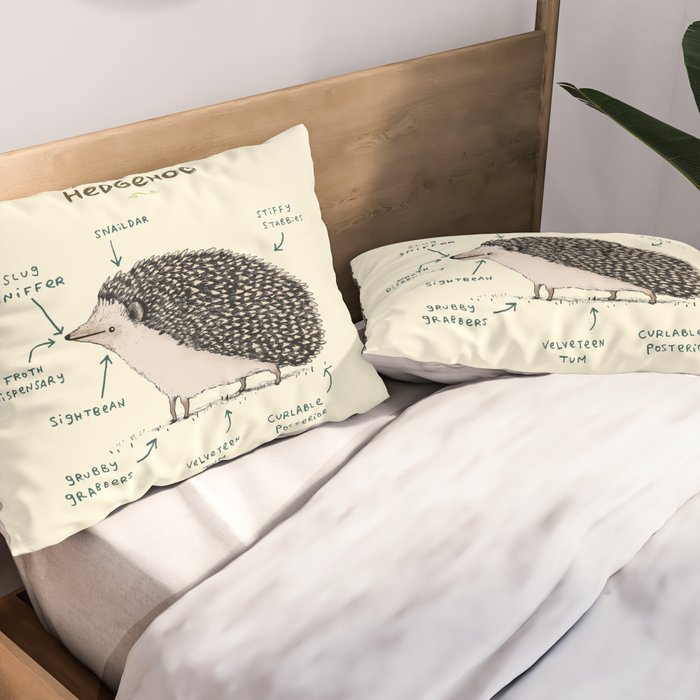 Anatomy of a Hedgehog Pillow Sham Gallery Image 2