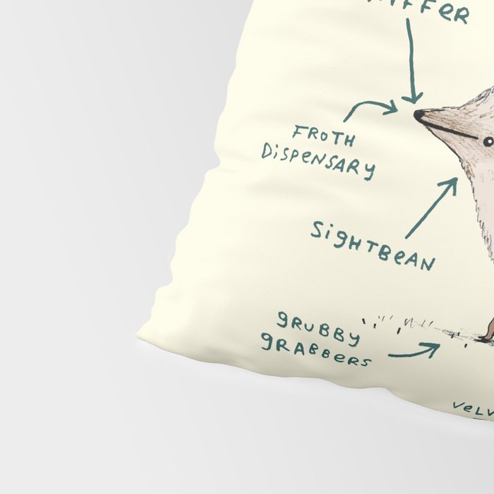 Anatomy of a Hedgehog Pillow Sham Gallery Image 4