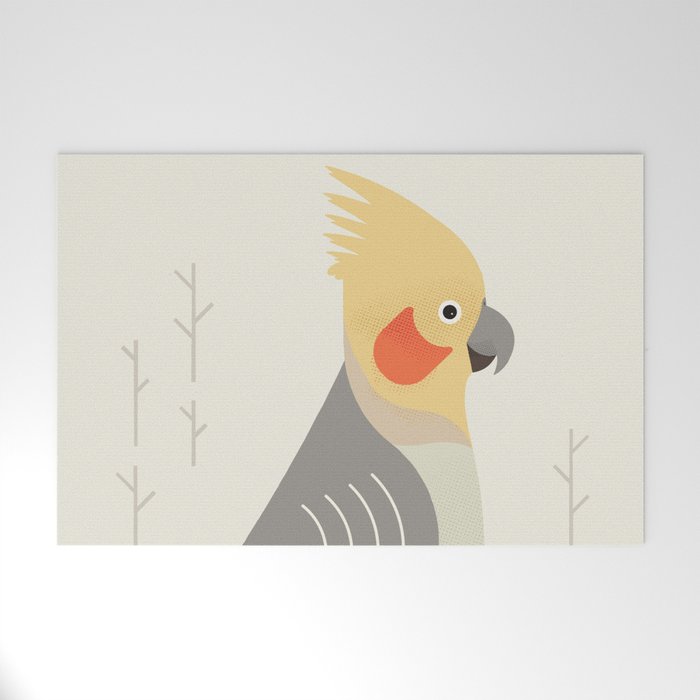 Cockatiel, Bird of Australia Welcome Mat Gallery Image 1