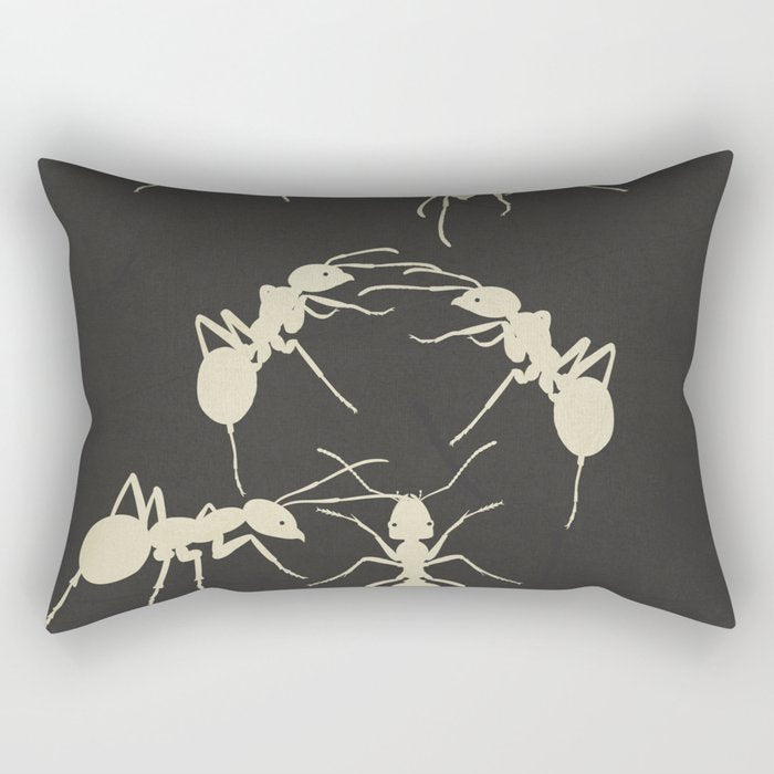 Ants in Formation 6 Rectangular Pillow Gallery Image 2