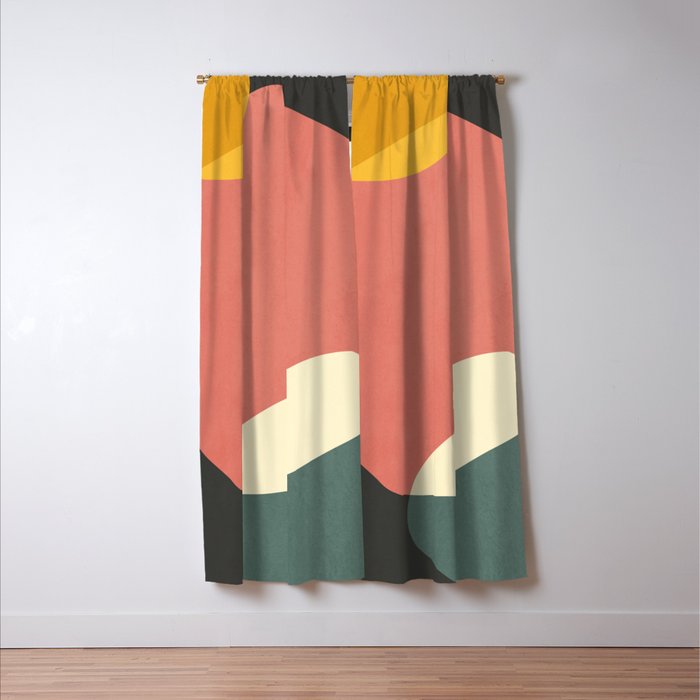 Minimalist Abstract 12 Window Curtain Gallery Image 3