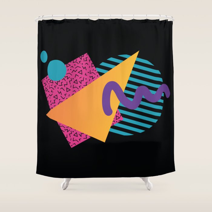 Memphis Pattern 29 / 80s - 90s Retro Shower Curtain Gallery Image 1