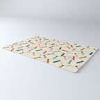 Vintage christmas lights art pattern Rug Gallery Image 3