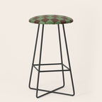 Sea Glass x Chocolate Mixed Checker Stool Gallery Image 1