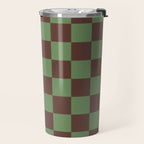 Sea Glass x Chocolate Mixed Checker Travel Mug Gallery Image 2
