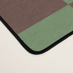 Sea Glass x Chocolate Mixed Checker Desk Mat Gallery Image 4