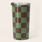 Sea Glass x Chocolate Mixed Checker Travel Mug Gallery Image 3
