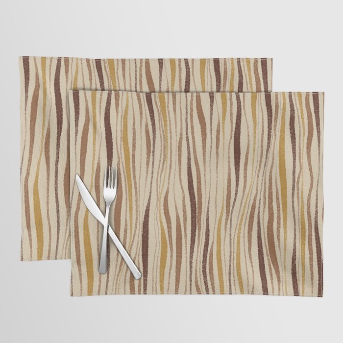 Irregular Lines / Brown & Yellow Placemat Gallery Image 1