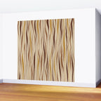 Irregular Lines / Brown & Yellow Wall Mural Gallery Image 2
