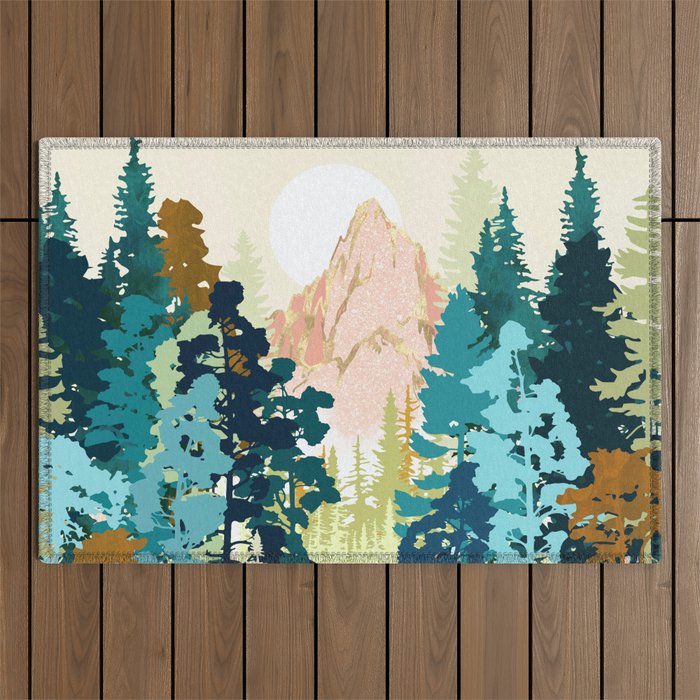 Forest Falls Outdoor Rug Gallery Image 1