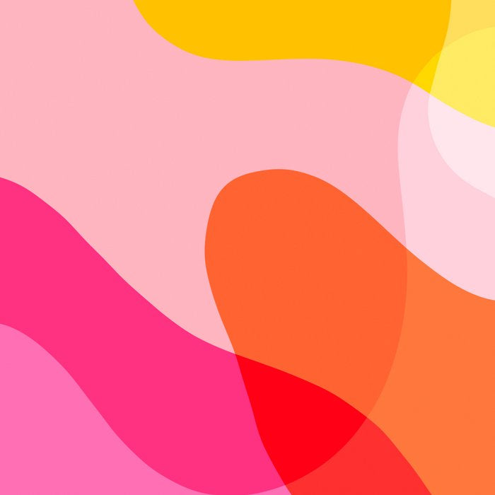 Abstract Yellow Pink Colorful Organic Shapes Coffee Mug Gallery Image 2
