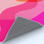 Abstract Yellow Pink Colorful Organic Shapes Rug Gallery Image 4
