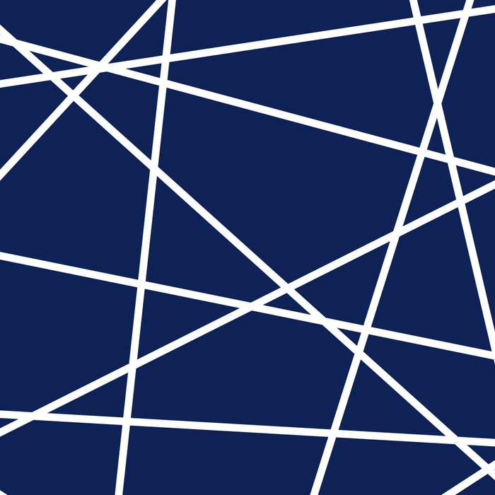 Geometric Lines (white/navy blue) Coffee Mug Gallery Image 2
