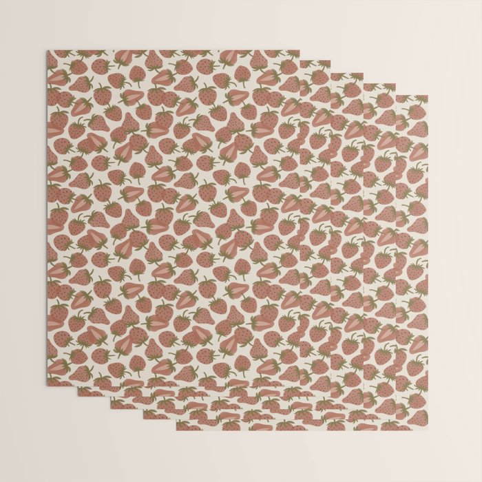 Strawberry Bowl Wrapping Paper Gallery Image 3