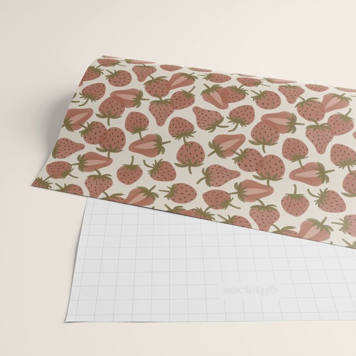 Strawberry Bowl Wrapping Paper Gallery Image 2