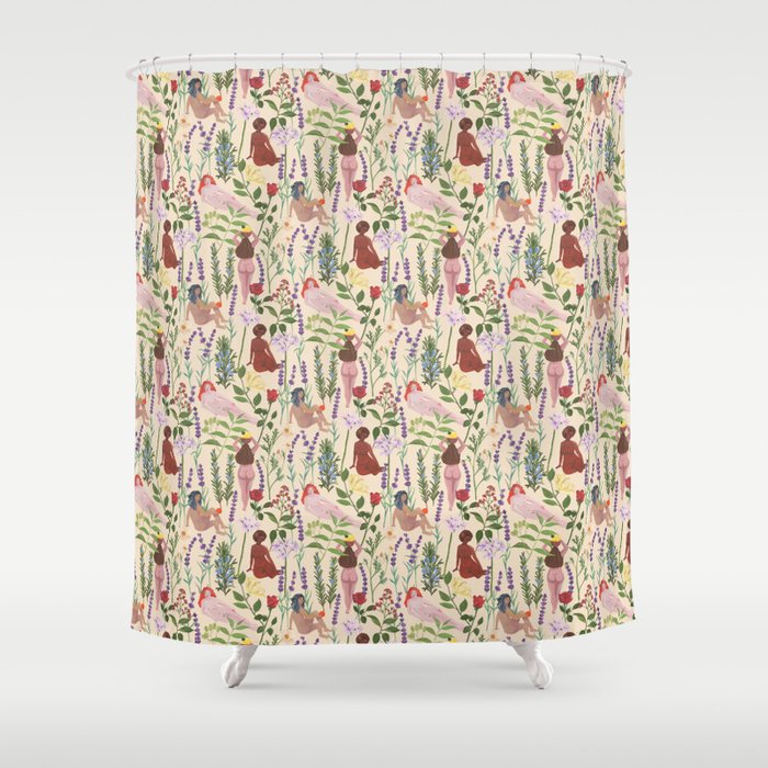 Aromatherapy Garden Shower Curtain Gallery Image 1