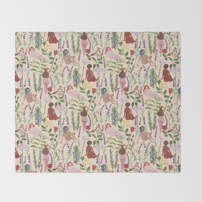 Aromatherapy Garden Throw Blanket Gallery Image 2