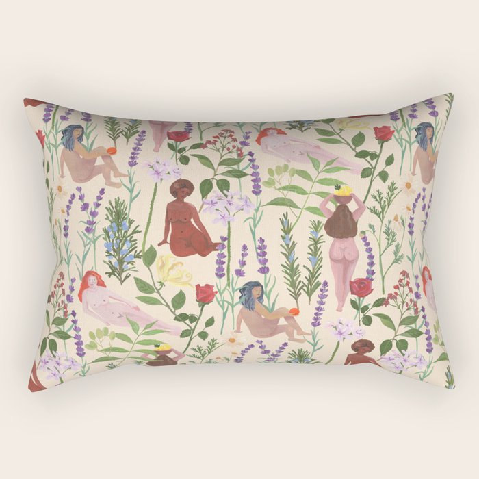 Aromatherapy Garden Rectangular Pillow Gallery Image 1